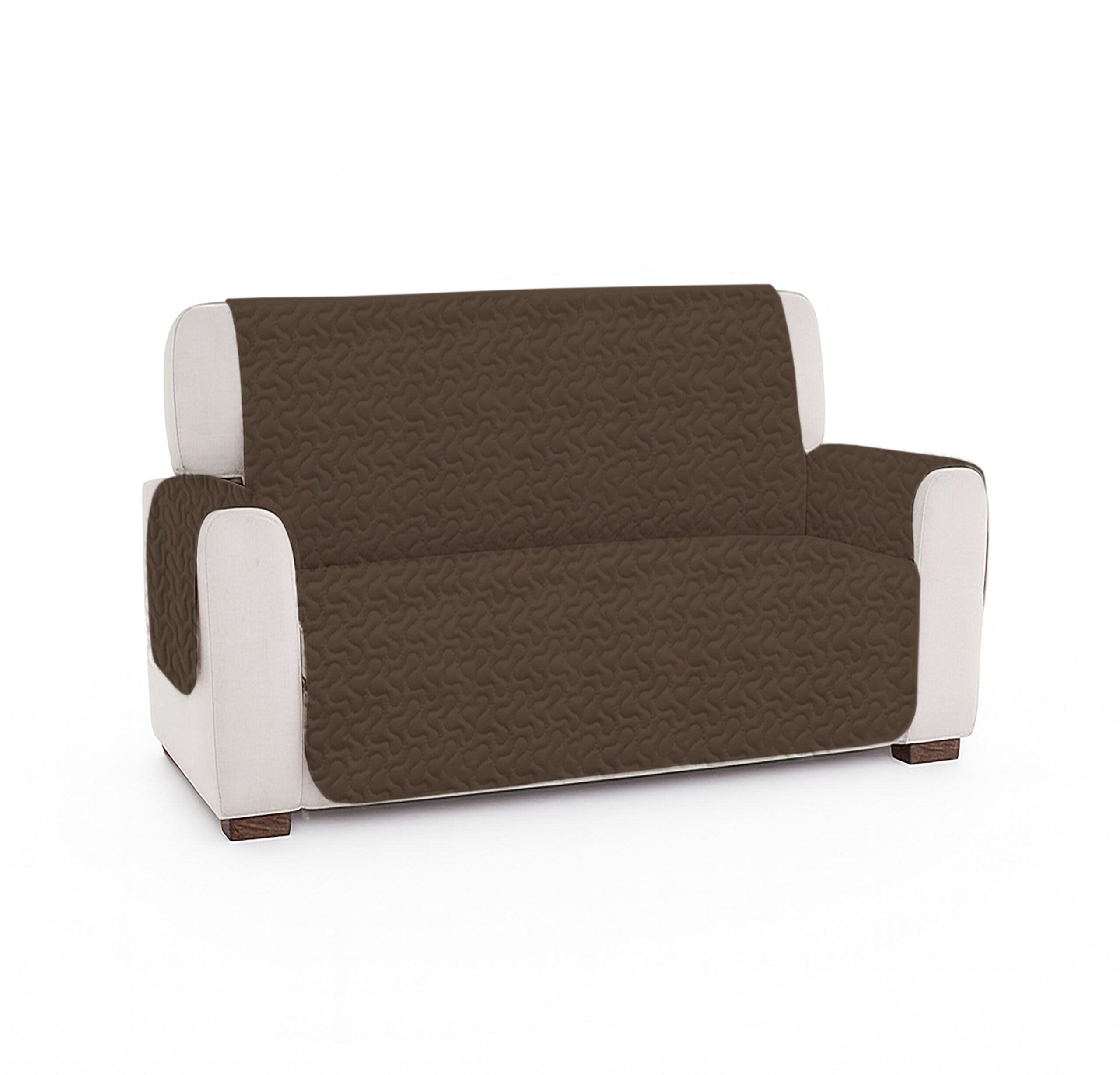 Cuvertura matlasata canapea 2 locuri doua fețe - DARK BROWNISH PURPLE